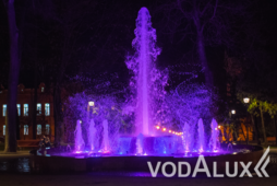 Цветодинамический фонтан на площади Карла Маркса в Брянске